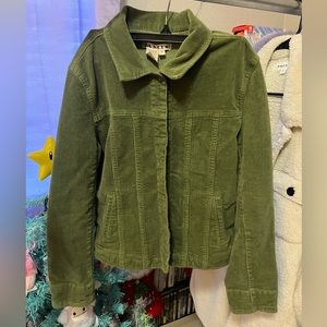 Green corduroy jacket
